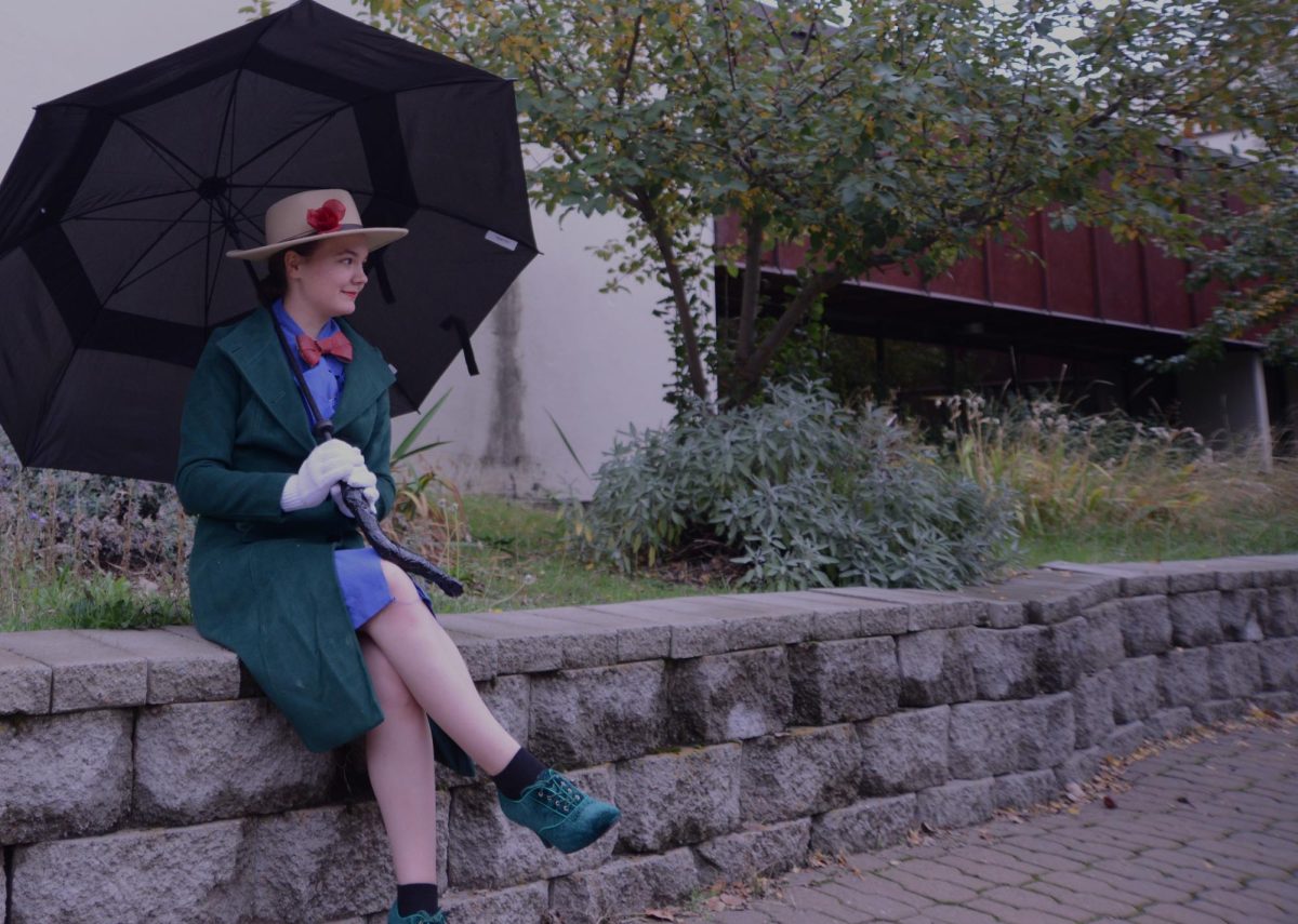 Stormy Lawson dresses as Mary Poppins for freshman Disney day. 