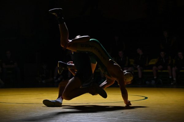 Cole Cooper Scrambles with his opponent 