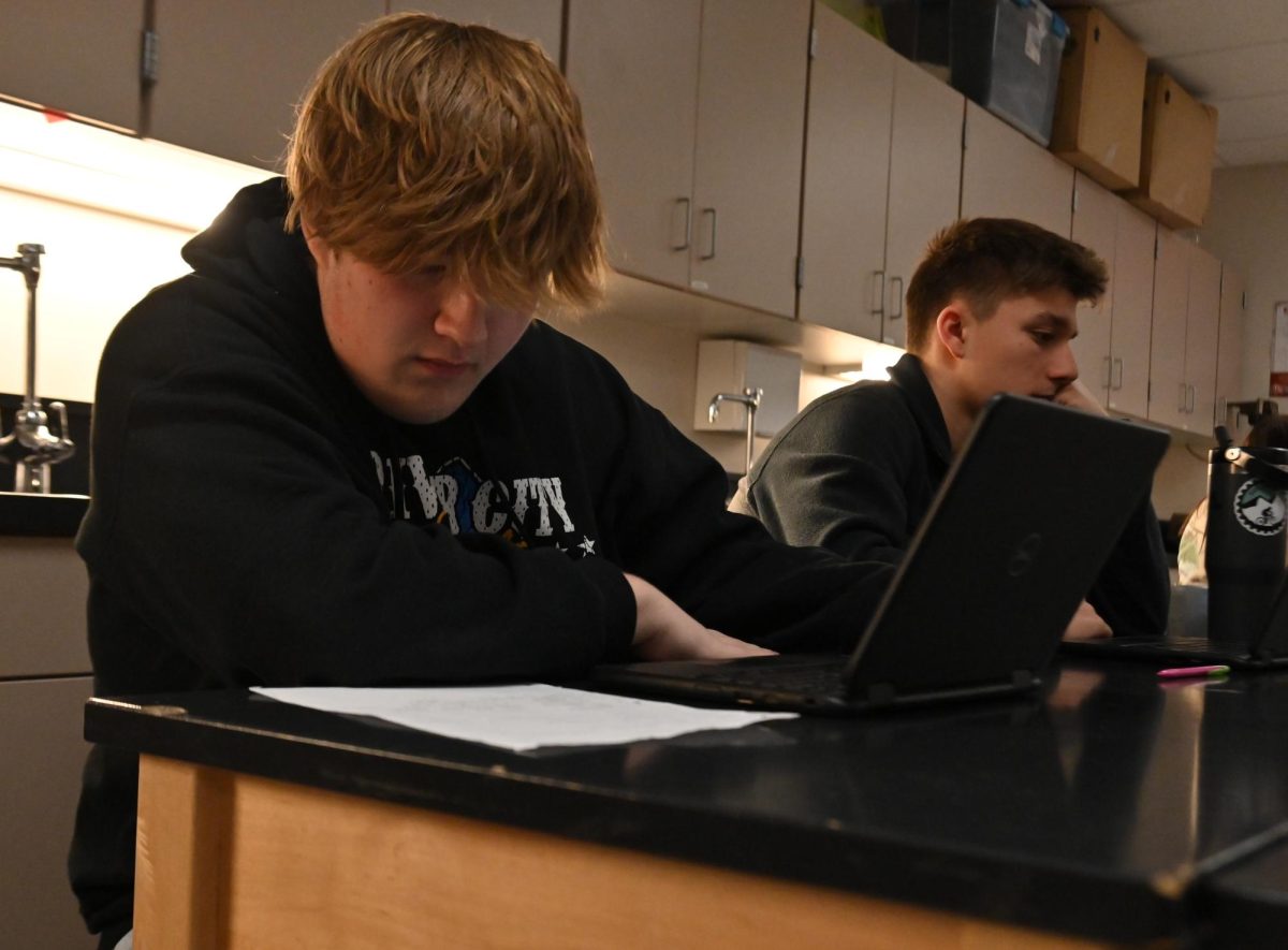 Zane Grey working on biology 