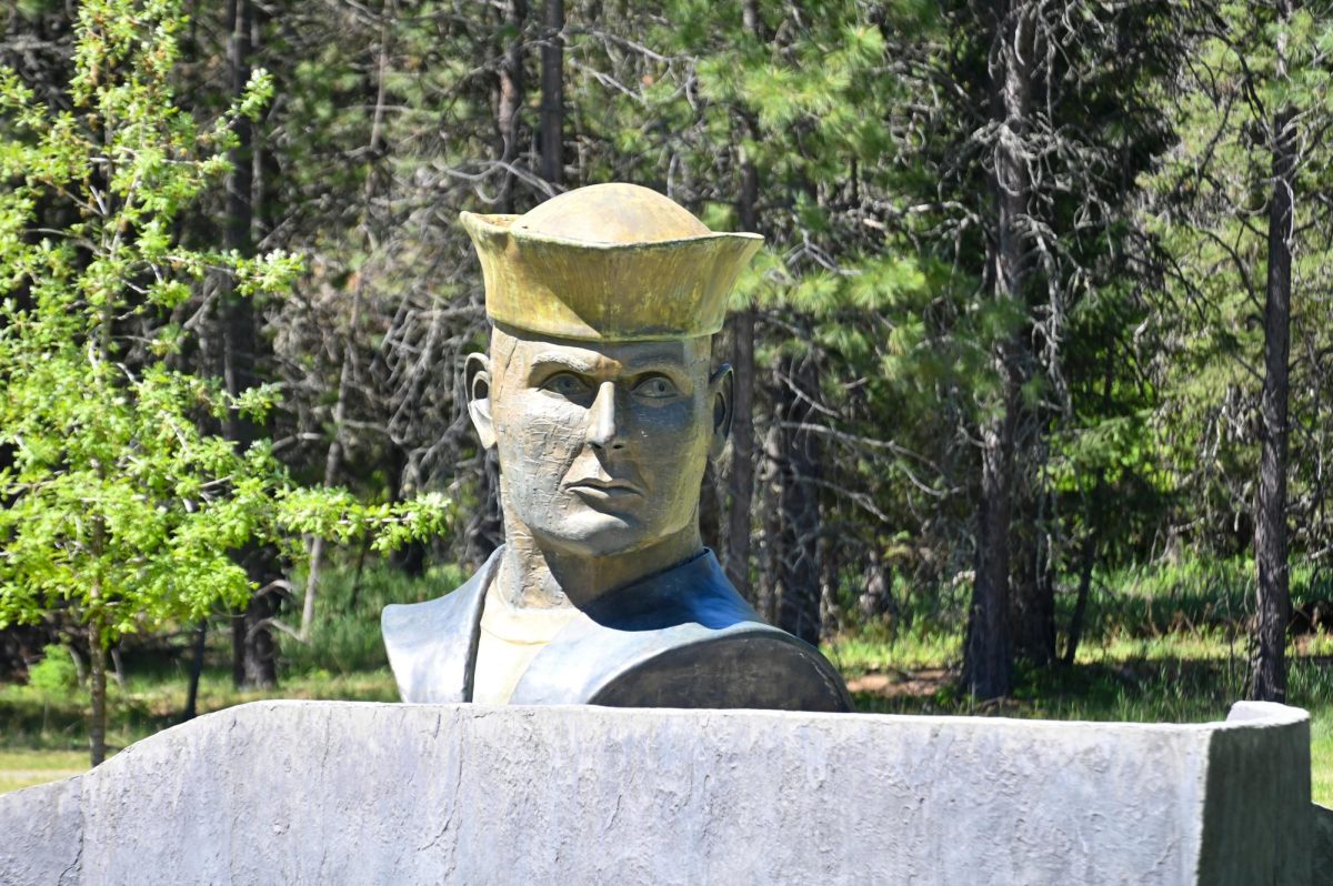 A bust of a sailor at the Brig. 