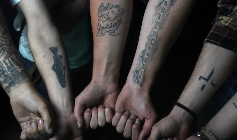 Pictured above from left to right: Zachary Burke, Frank Ferriola, Braiden Carrel, Dominick Hindernan