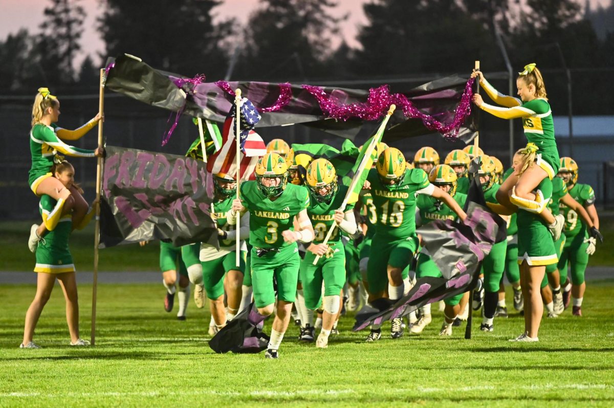 The Hawks take the field During the Hawks win against the Moscow Bears on Sept 26.